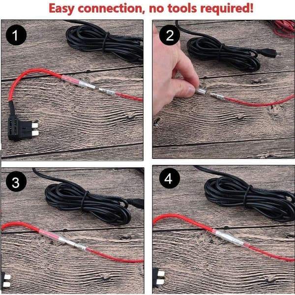 Dash Cam Hardwire Kit Mini USB Hard Wire Car Charger Cable Set 5V KLB:lle