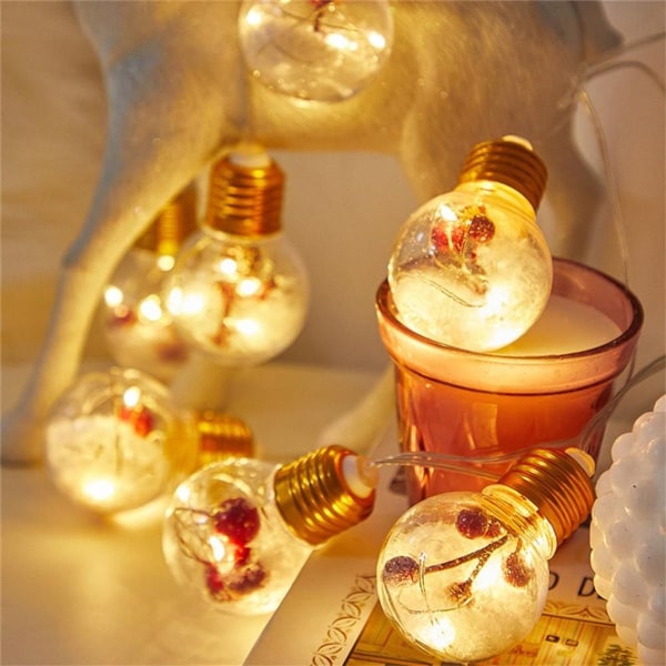 Jul LED-lampor Strängljus Heminredning Julröd KLB