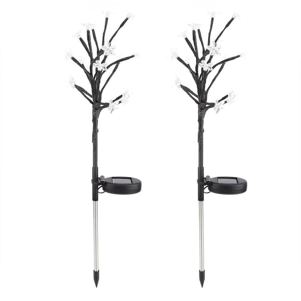20 LED blomsterformede solcellelamper til haven