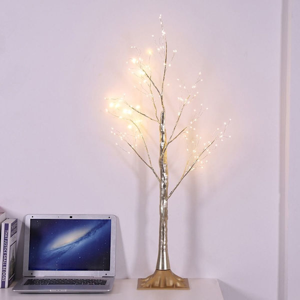 Vandtæt LED Blomster Mini Trælampe Hjemmefest Dekoration KLB