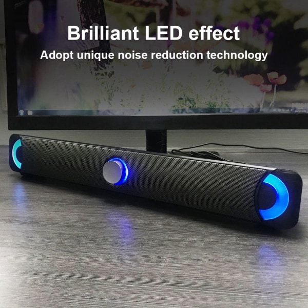 Smalody 9014 Trådlös Bluetooth-högtalare, Färgglad LED KLB