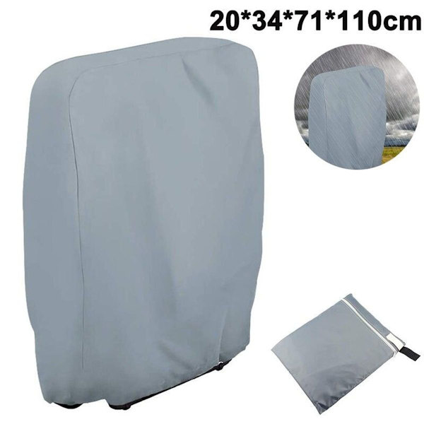 Zero Gravity Utomhus Vattentät Fällbar Stolsöverdrag 71x110cm Grå