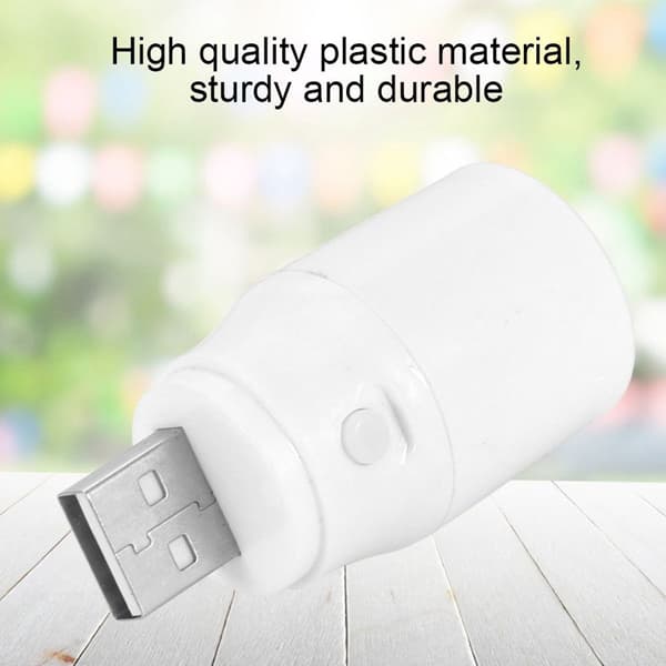 5V 1W langtidsholdbar mini USB LED-lampe i plast til studie KLB