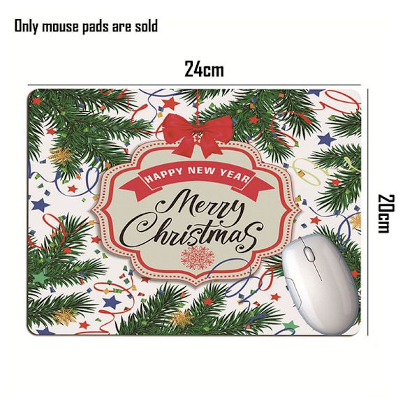 Julmusmatta Student Desk Pad Tangentbordsplatta Laptop Pad Stil 4