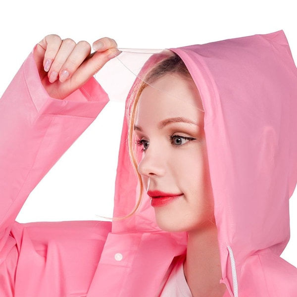 Återanvändbar EVA Rosa regnrock för vuxna KLB