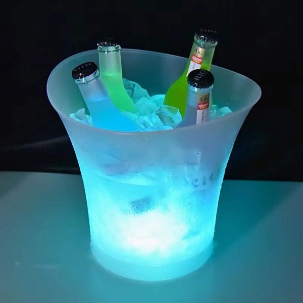 LED isbøtte, 5L stor flaskekjøler - champagnekjøler - vinkjøler - KLB