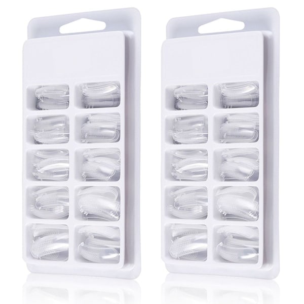 Spikerforlengelsesform Tips - Klar Poly Gel Mal KLB