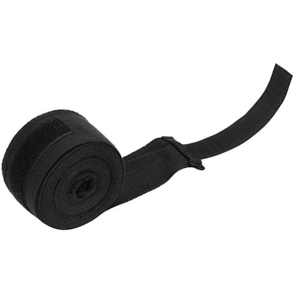 Boksehandsker til mænd/kvinder/børn, elastisk MMA, sort, 2.5M