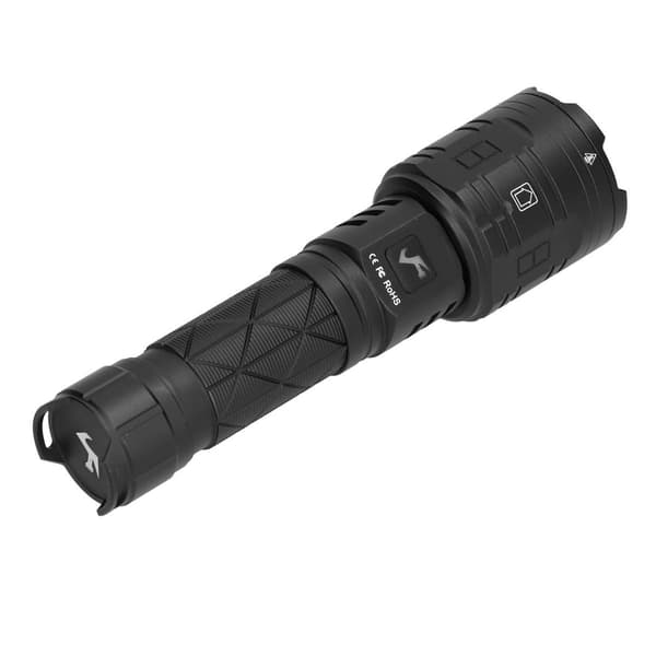 LED lommelygte, USB opladning, 16 kerner, 5 lysniveauer, 2 tilstande KLB