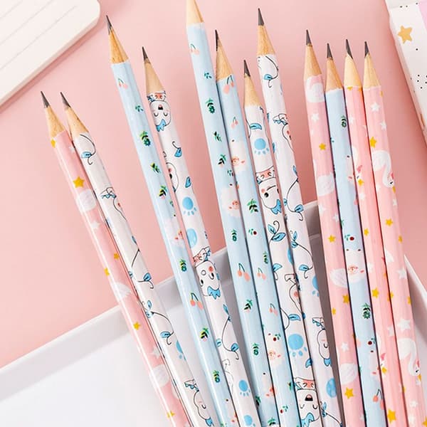 Blyant, 10 blyanter per pakke, egnet for skole, studenter, kunst, stil 5