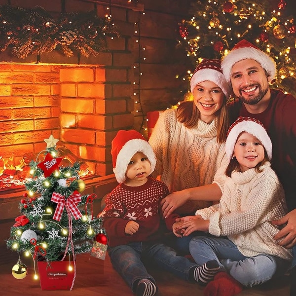 Konstgjord julgran Julgran 45cm fullt dekorerad dekorerad med KLB