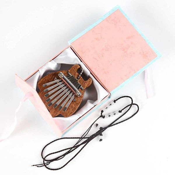 Kalimba 8 tangenter, tommelfingerklaver, mini tommelfingerklaver, fingerklaver, finger KLB