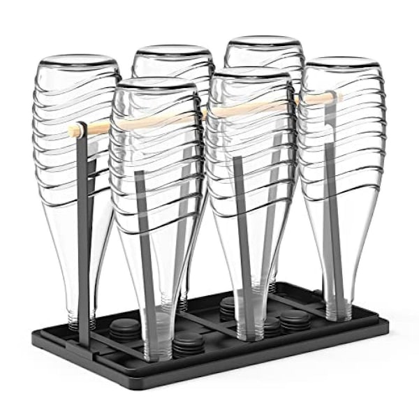 Sodastream flaskeholder, til 6 flasker, med avtagbar dryppmatte KLB