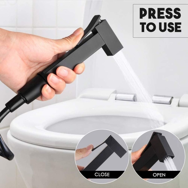 Bidet håndbruser sort håndsprøjte multifunktionel