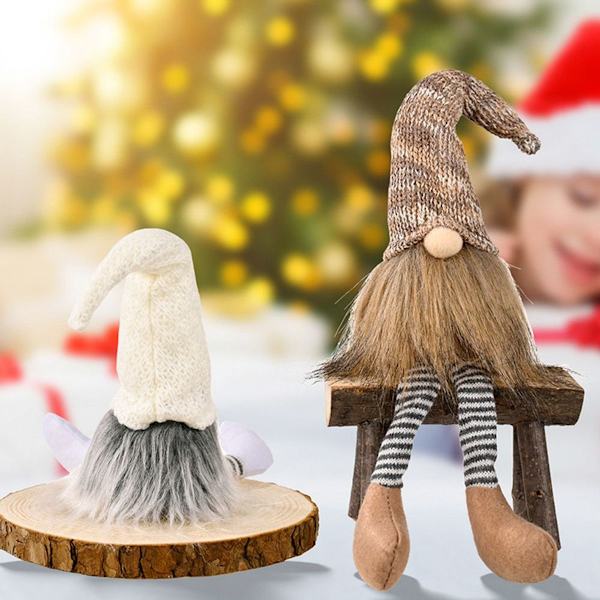 Joulukoristeet Pehmo Tomte Lomapäivä Täytetty Nukke Harmaa KLB