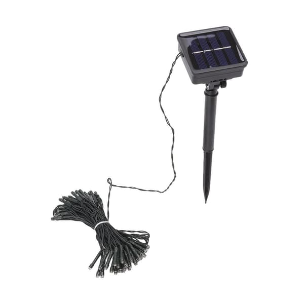 Solcelledrivne lysslynger 50 LED 8 moduser IP65 vanntett dekorative KLB