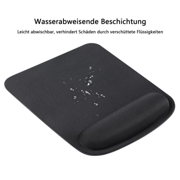 Musematte med gelpute, vanntett ergonomisk komfort musematte kontormatte