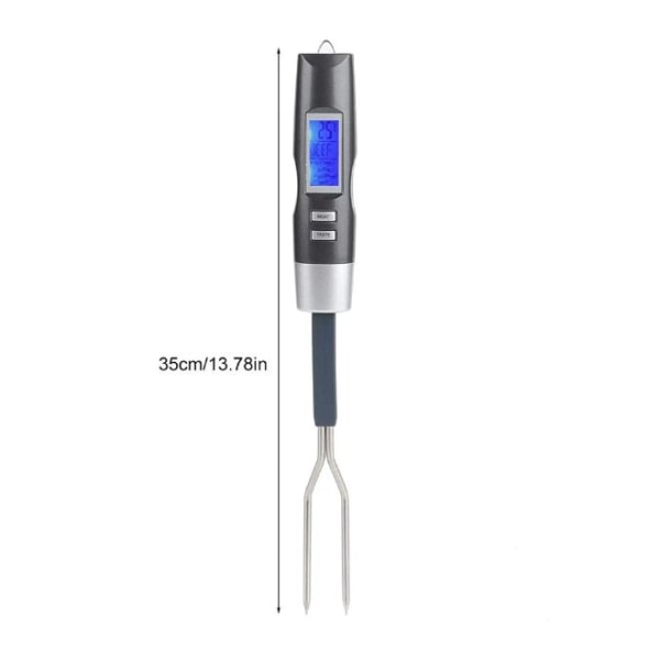Kødtermometer, LCD-display digitalt kødtermometer gaffelgrill til BBQ-probe elektronisk termometer køkkenmadlavningsflaske madtermometer