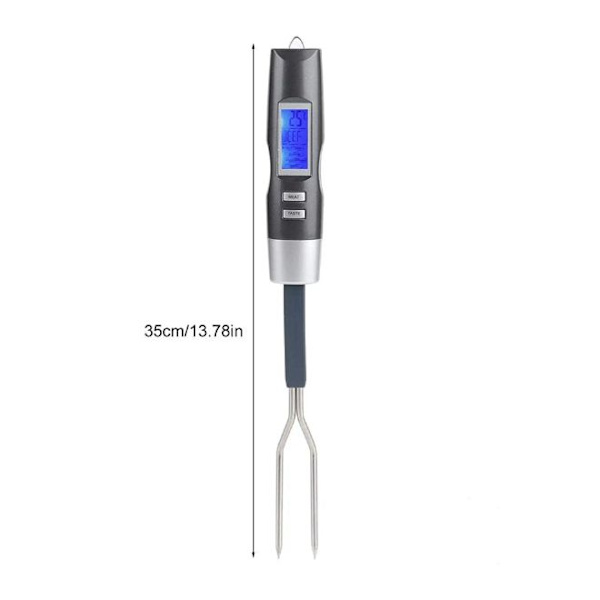 Kötttermometer, LCD-display Digital Kötttermometer Gaffel Grill för BBQ Sonda Elektronisk Termometer Kök Matlagning Flaska Mattermometer
