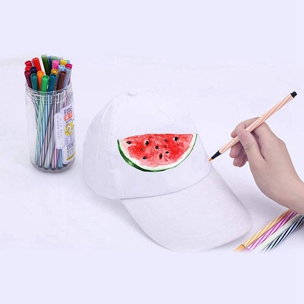 DIY keps för barn, vita kepsar för barn, kepsar tomma doodle keps