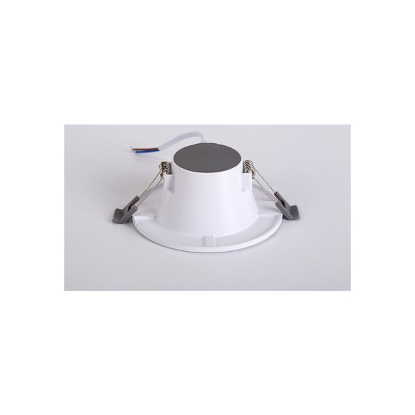 Pakke med 6, runde LED-downlights, LED-downlight, overflatediameter 9W 12cm, utskjæring 9-11CM, hvitt lys 6500K KLB