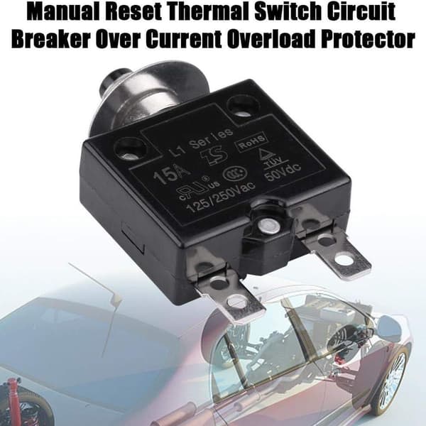 Termisk reset, overstrømsbeskyttelsesanordning manuel reset KLB