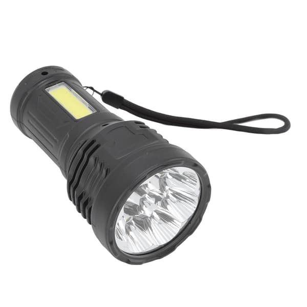 LED Lommelygte Multifunktionel Sort Bærbar USB Opladning KLB