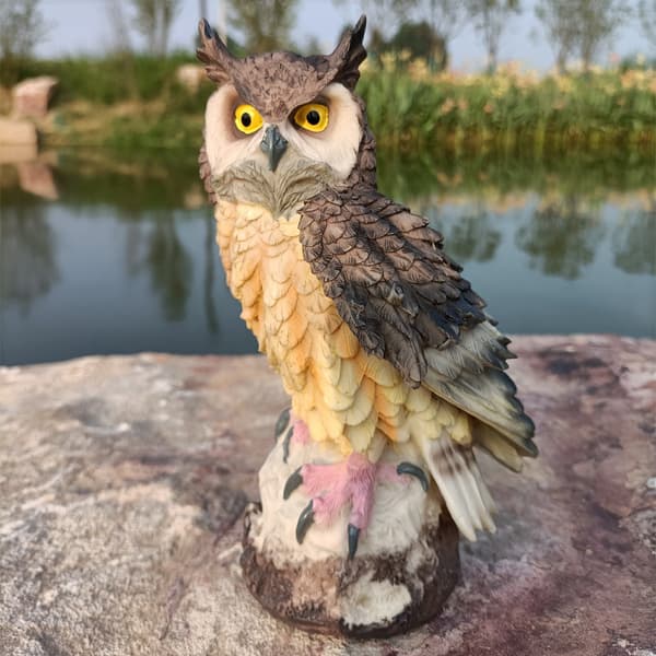 1 stk. Havefigur Ugle Dekoration Havegave til Kvinder