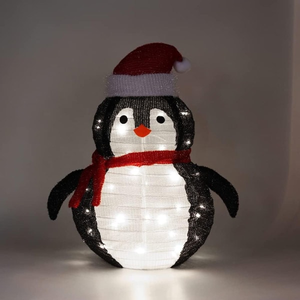 Joulu LED, Joulupukki ulkona, hehkuva lumiukko KLB