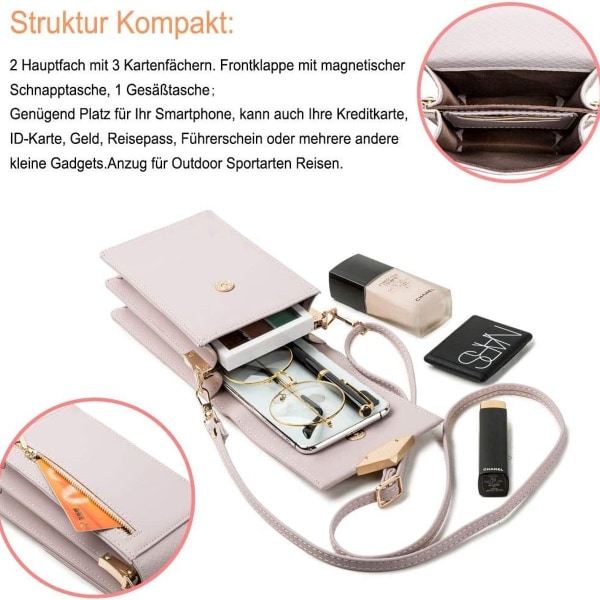 Matkapuhelimen olkalaukku nahkainen matkapuhelinlaukku laukku minimatkapuhelinlaukku