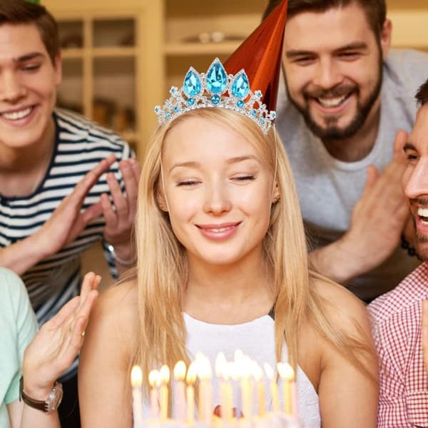 Krone Tiara til Kvinder Piger Prinsesse Dronning Hovedbånd til Kvinder Form 2