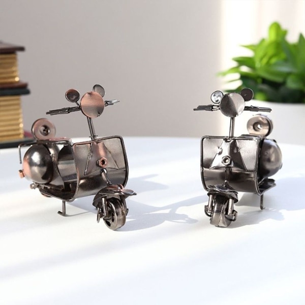 Mini jernkunst sau motorsykkel ornament kreativ hjem skrivebordsdekorasjon online shopping
