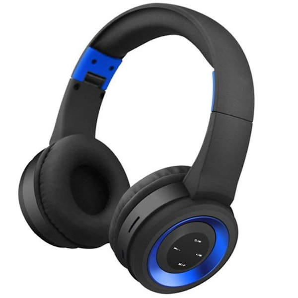 Bluetooth-headset Trådlöst headset Brusreducering Fällbar Blå Svart