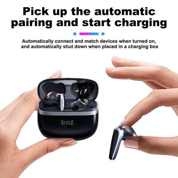 Trådlösa öronsnäckor V5.1 Bluetooth-hörlurar, brusreducering