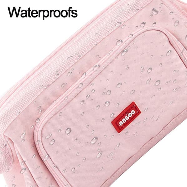 Pencil Case Stor Kapacitet Håndholdt Pen Pose Pink KLB