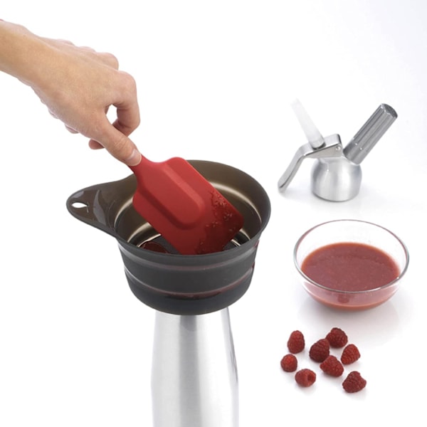 Filtertratt - Marmelader 15*17.8*5.3 -Mousse -Vin -Avtagbar Rökfärgad Svart Grill