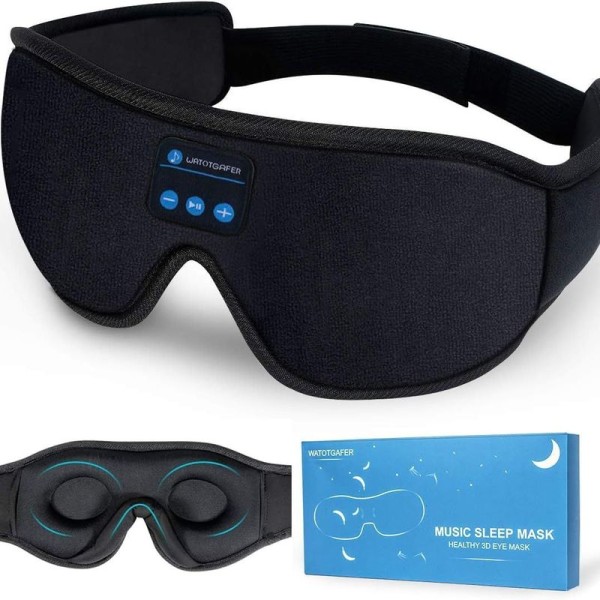 Sleep-kuulokkeet, langaton Bluetooth 5.0 3D -silmämaski, kuulokkeet