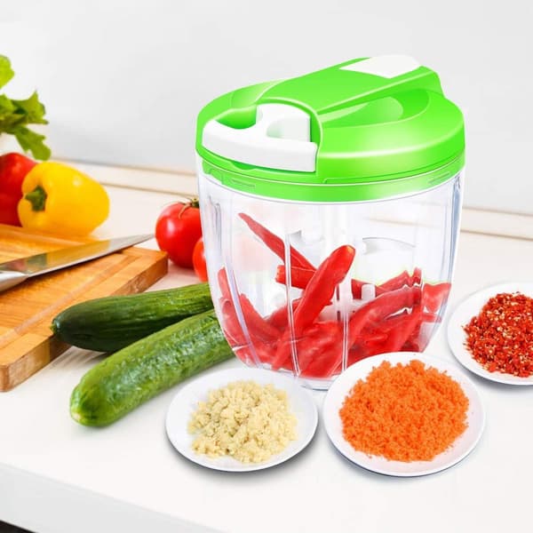 Løghakker med kabel, 900ML løghakker foodprocessor