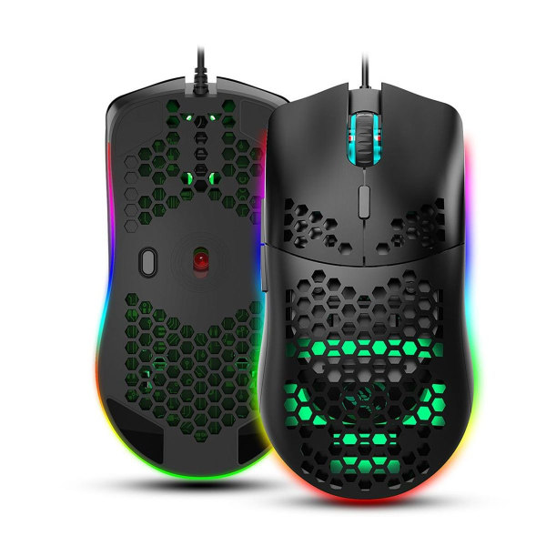 Gaming mouse with 6400 DPI optical sensor, gaming mouse 6 programmable