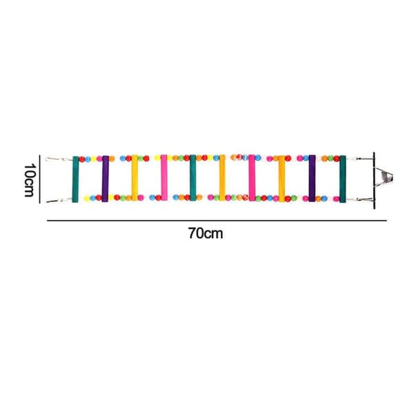 Regnbue Papegøye Stige Fleksibel Tre 70cm(10 stiger) KLB