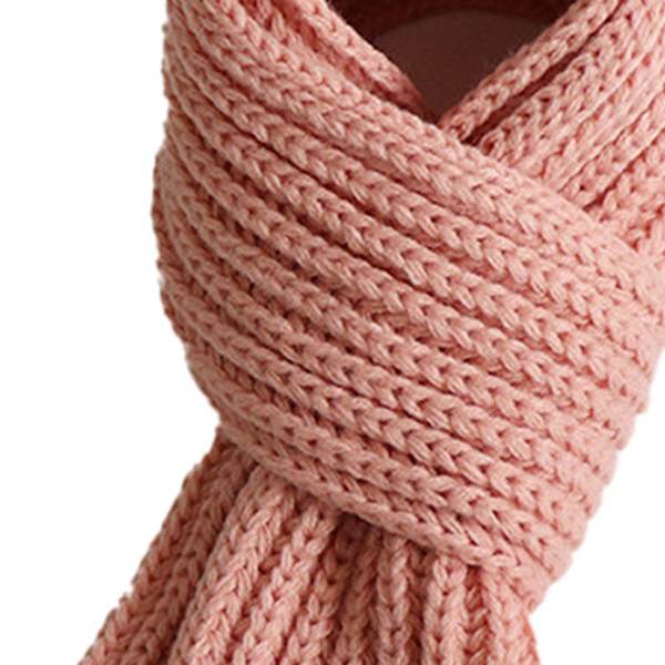 Vinterbabyhalsduk höst vinter ullhalsduk rosa