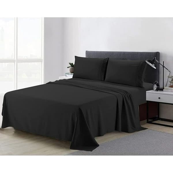 Piece Embroidery Deep Pocket Fitted Sheet Set – Ultra KLB