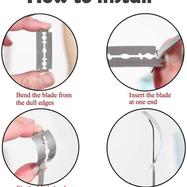MENGZF Brød Lame, Dej Razor med 5 Blade, Brød Bager Cutter,