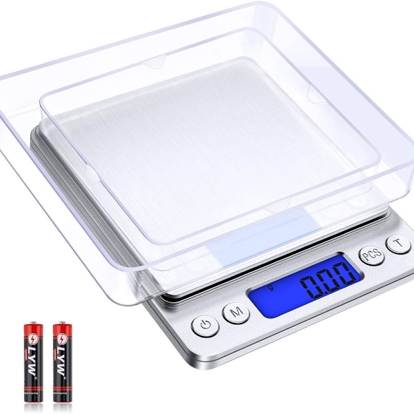 AMIR Digitala köksvågar 500g Mini Bead Vågar Köksvågar LCD-display KLB
