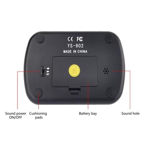 Yisheng YS-902 Schacktimer Go Musikbox (Gul engelsk version)