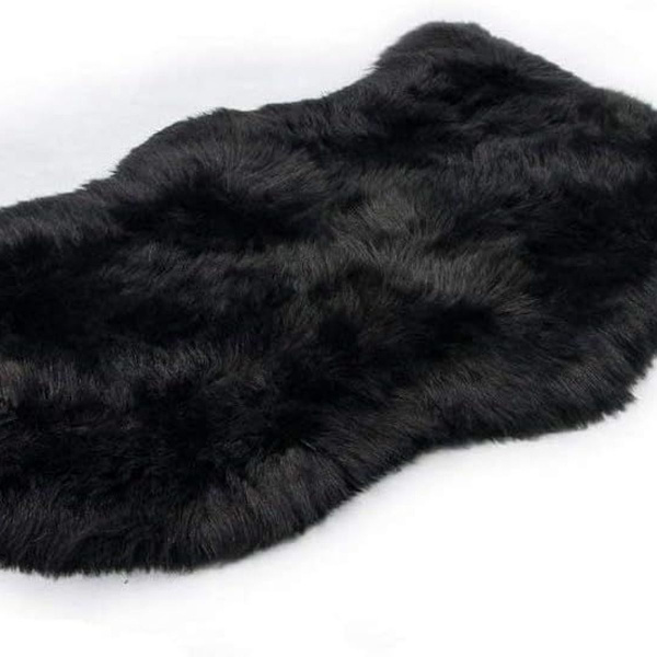 TucKer Faux Lammeskind Fåreskind Tæppe Imitation Lammeskind Tæppe Langhåret Pels Look Na KLB