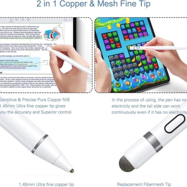Active stylus pen, iOS og Android kompatibel
