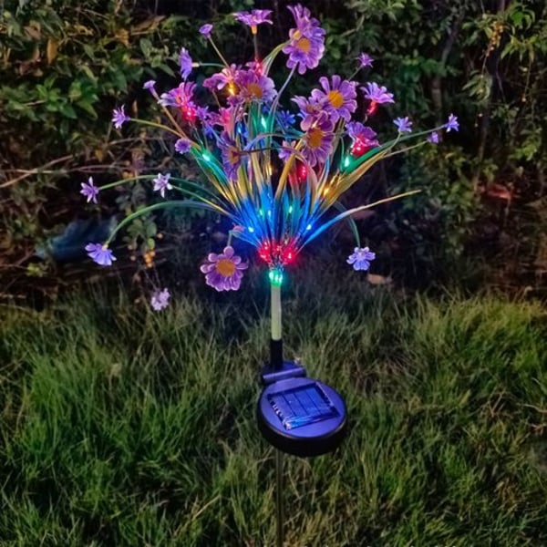 Solcelled hageblomsterlys, solcelled dekorative