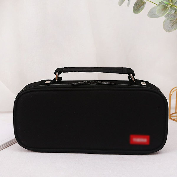 Stor kapacitet blyantpose pen organizer pung i sort KLB