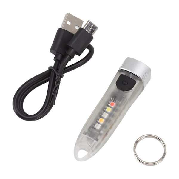 Mini-avaimenperä taskulamppu, kannettava mini-USB-ladattava KLB